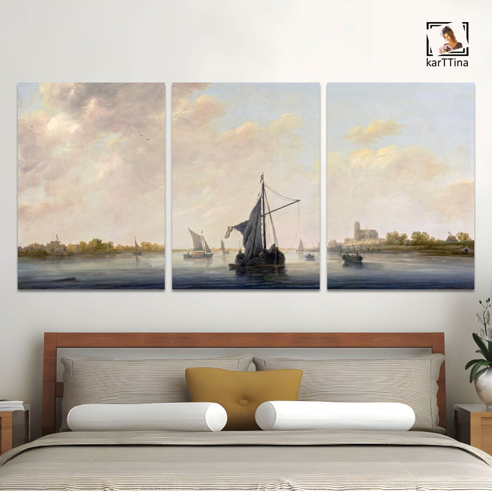 Картина karTTina "Сотворение Адама", 150 см х 70 см