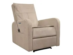 Массажное кресло реклайнер с электроприводом FUJIMO E-COMFORT CHAIR F3005 FEF Грейси, Терра, Ваниль
