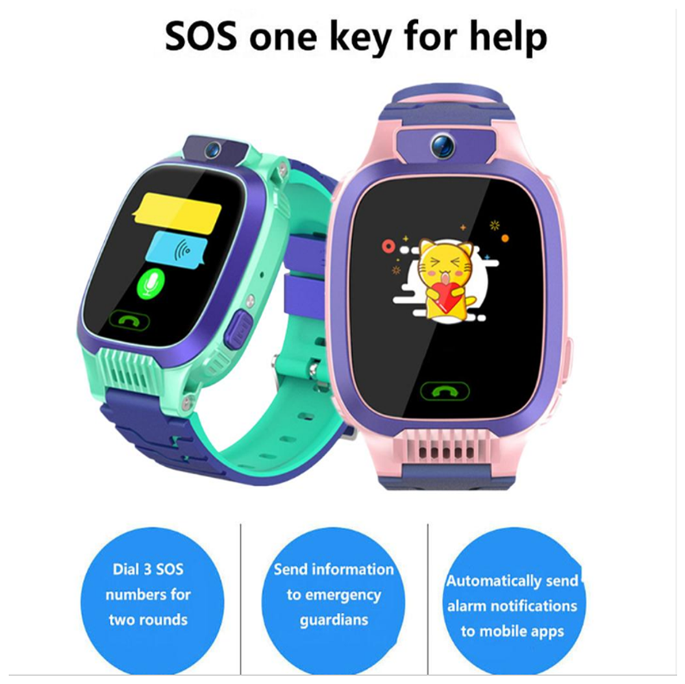 Детские умные смарт-часы Smart Baby Watch Y79 2G, с поддержкой GPS, HD камера, SIM card (Зеленый)
