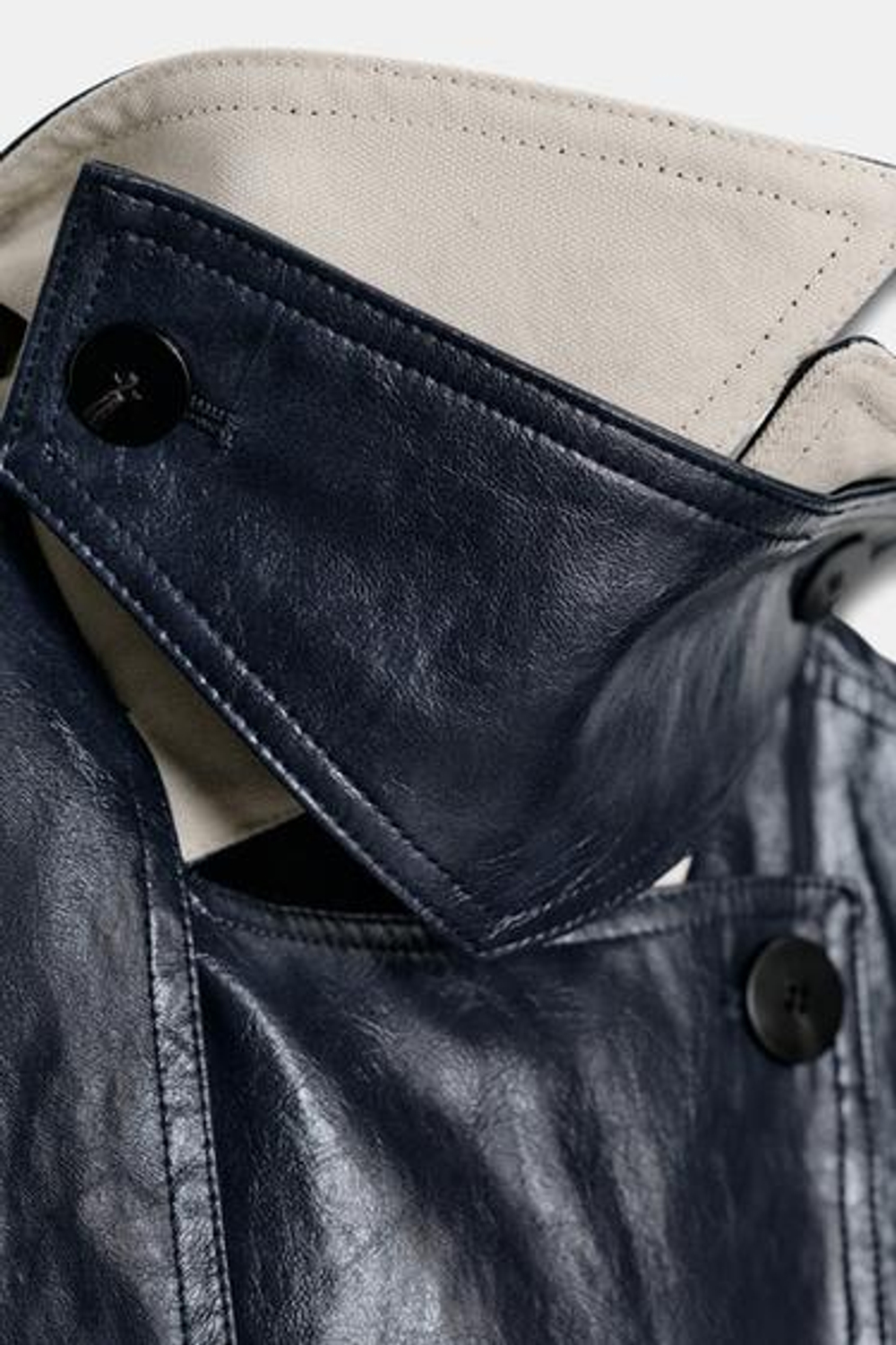 ZW COLLECTION ИСКУССТВЕННАЯ КОЖА ОVERSIZE ТРЕНЧКОТ - ZARA