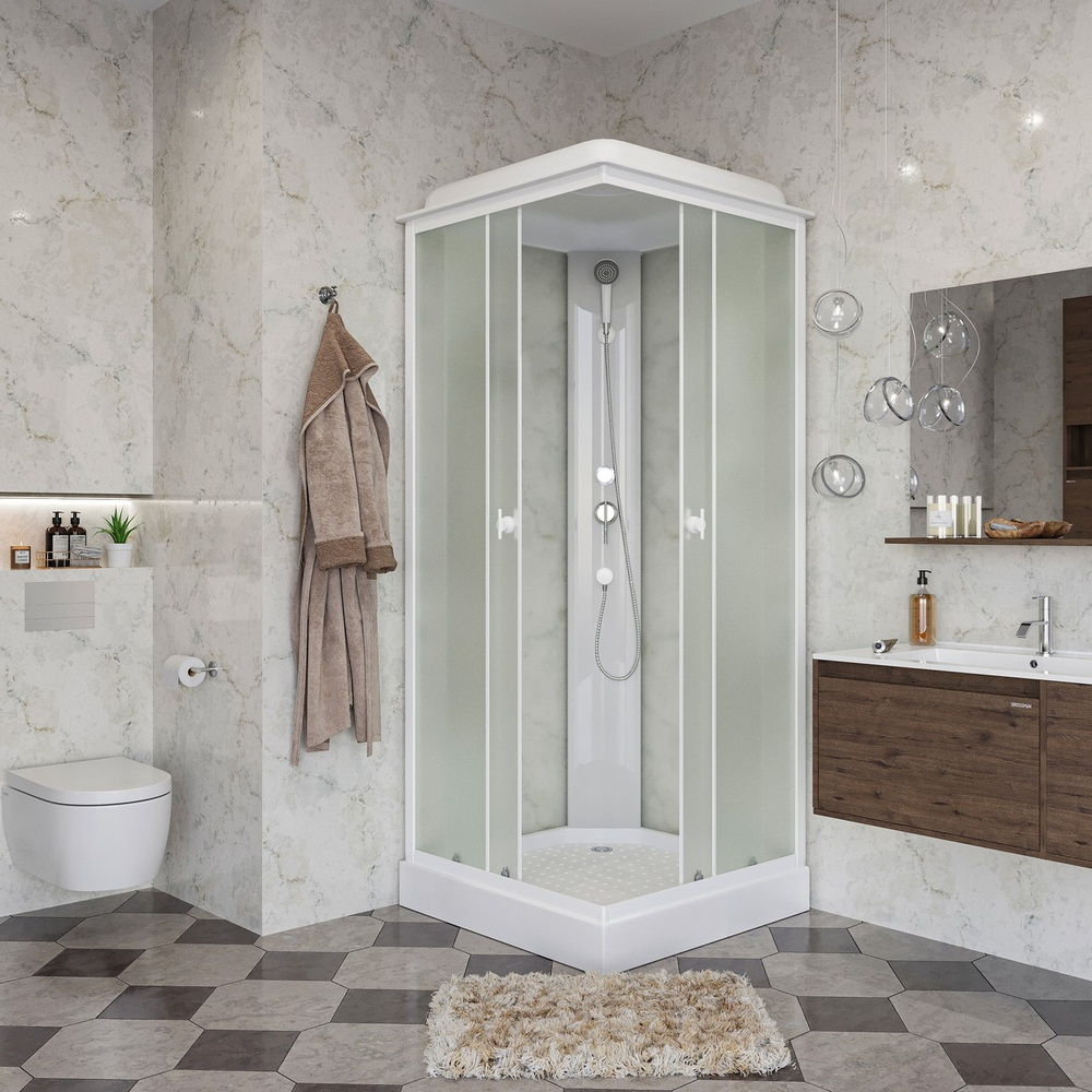 Душевая кабина Niagara (Ниагара) Promo P90/13Q/MT с низким поддоном, 90х90х215