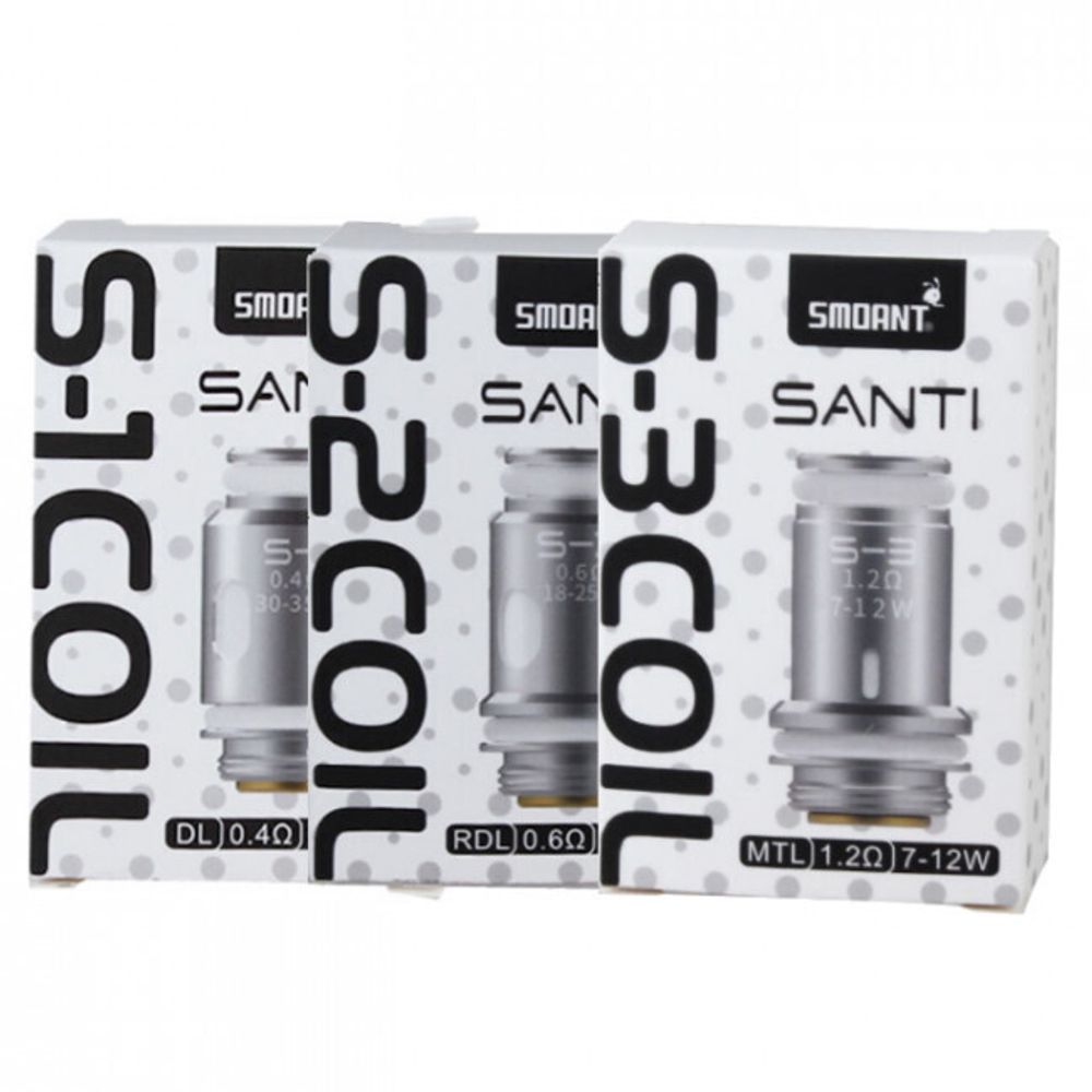 Испарители Smoant Santi S-серия УПАКОВКА (в упак. 3 шт.)