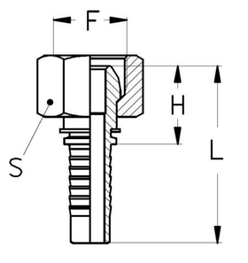 Фитинг DN 08 DKL (Г) 16x1.5