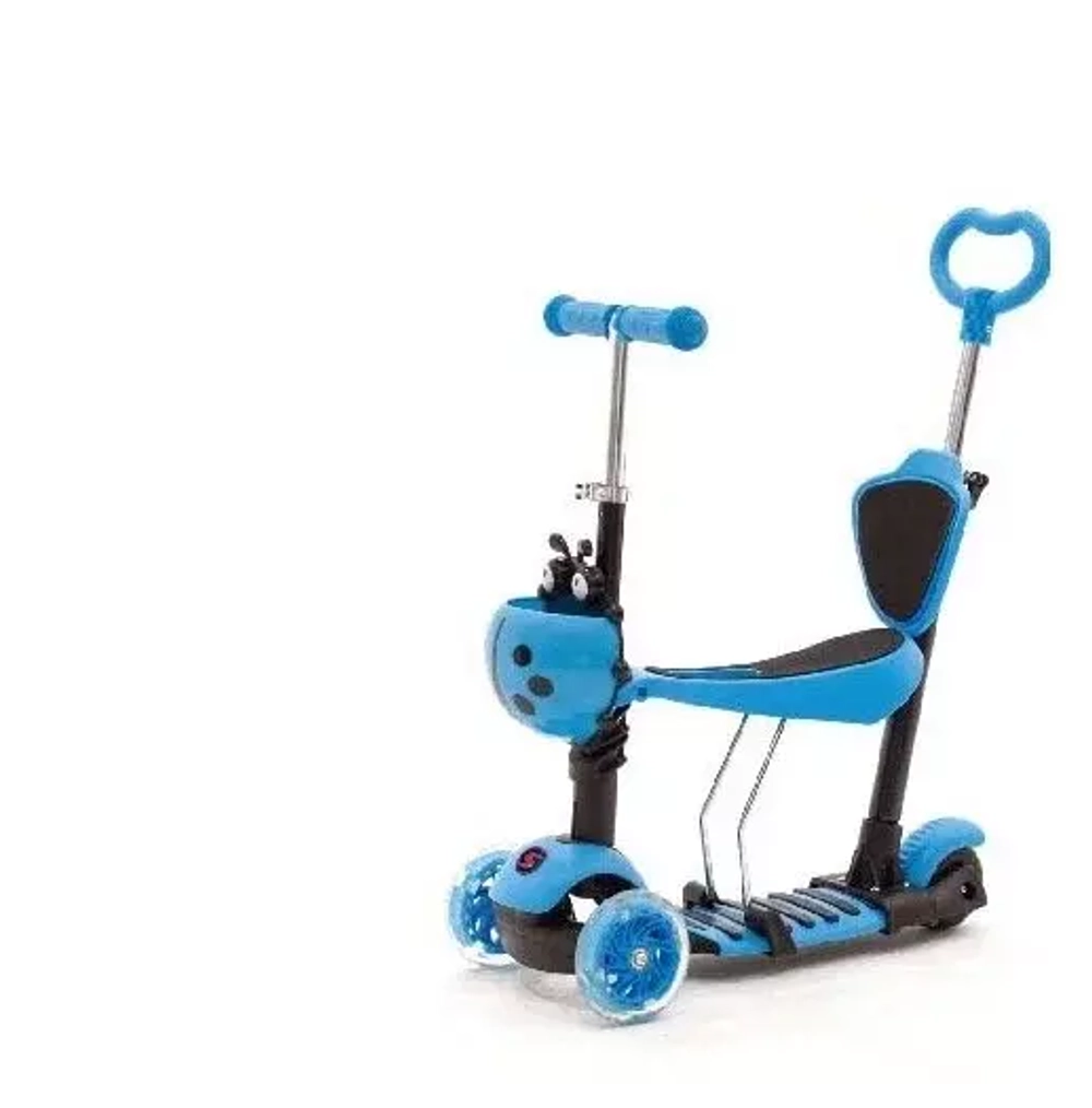 Самокат-каталка 5в1 Slider синий колеса свет, до 25кг SR1NB