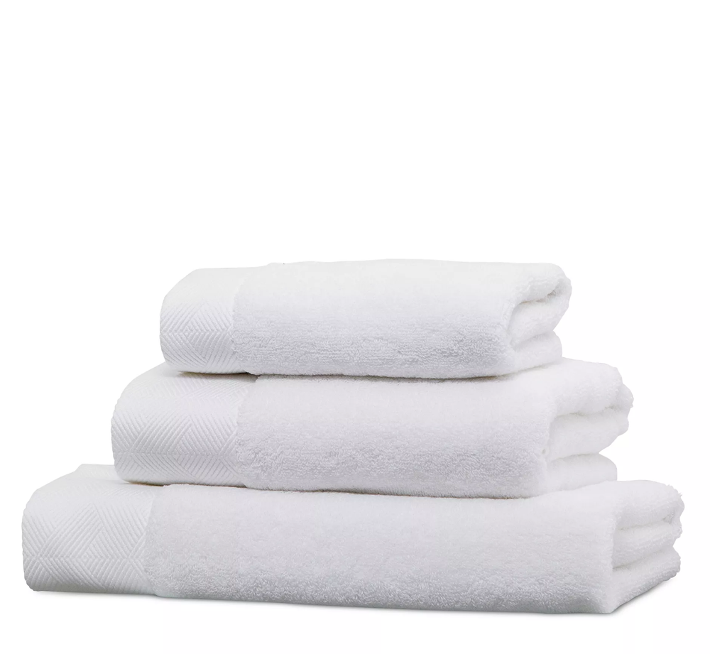 Полотенце Frette Diamonds Bordo White (76 x 147 см)