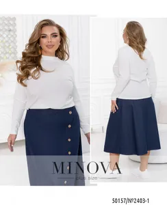 Водолазка 2403-1-белый Minova