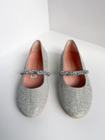 Серебристые туфли-балетки Pretty Ballerinas, 34