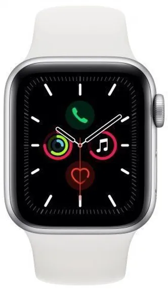 Apple Watch 5 44mm Aluminium Case with Sport Band серебряный