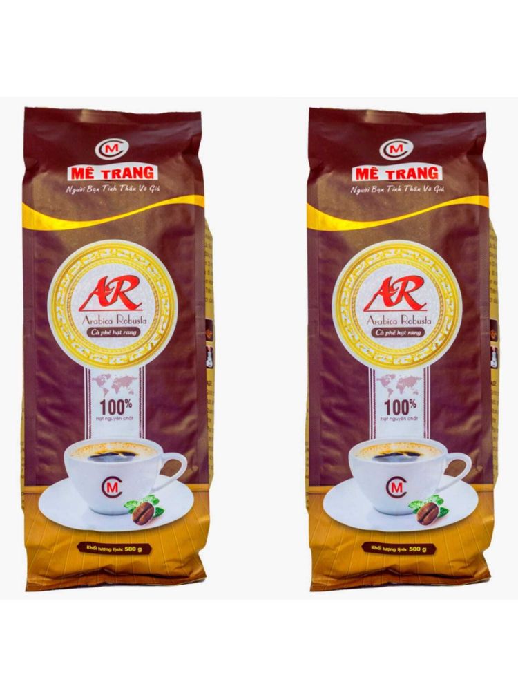 Кофе Me Trang Arabica&amp;Robusta зерновой 500 гр, 2 шт
