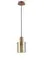 Светильник подвесной Rilon 74635/1P RED+GOLD, 40 Вт, золотой и красный