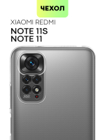 Чехол BROSCORP для Xiaomi Redmi Note 11;Xiaomi Redmi Note 11S оптом (арт. XM-RN11-TPU-01-TRANSPARENT)