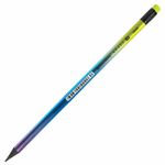 Карандаш чернографитный с ластиком BRAUBERG «GRADE Metallic», 1 шт., HB, трехгранный, 72 штуки.