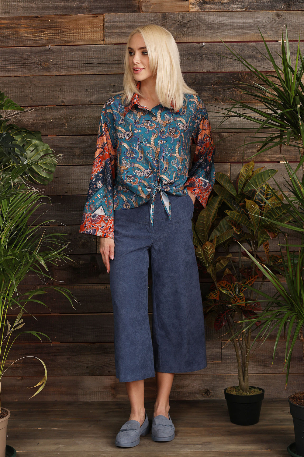 Blouse "Wind from the south. Patchwork"