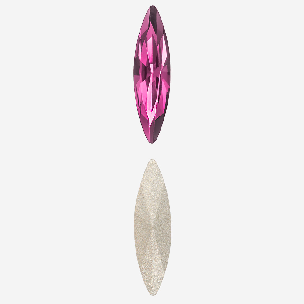 Кристалл Маркиз (Marquise Fancy Stone), оттенок "Фуксия"/"Fuchsia", 15*4мм