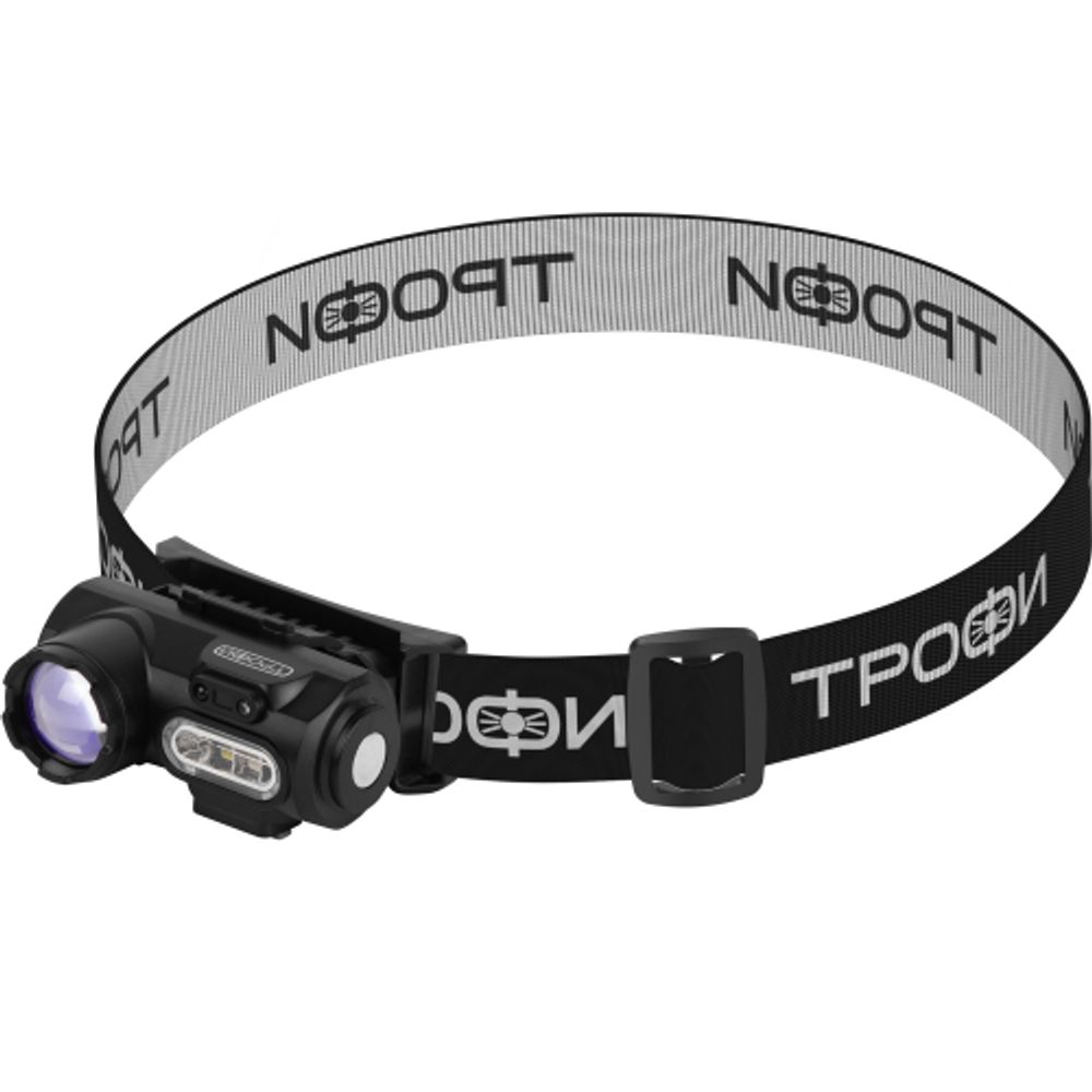 Фонарь налобный светодиодный Трофи GA-103 аккумуляторный 3 Bт сенсорное управление магнит клипса 6 режимов | Трофи
