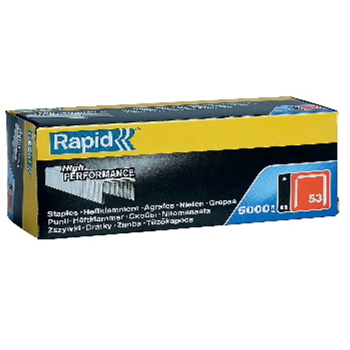 Скобы для степлера тонкие супертвердые тип 53 12 мм, 5000 шт RAPID, 11859610