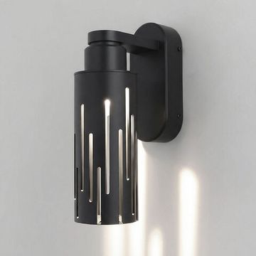 Настенный светодиодный уличный светильник LED 6W 4000К IP54 35197/W чёрный Streak Elektrostandard