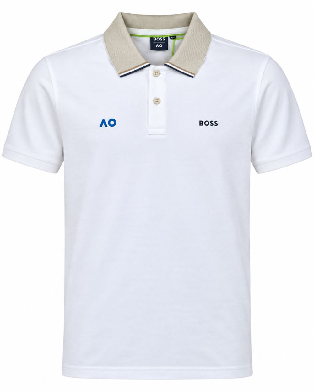 Koszulka chlopieca BOSS x AO Kids Piqu_ Logo - white