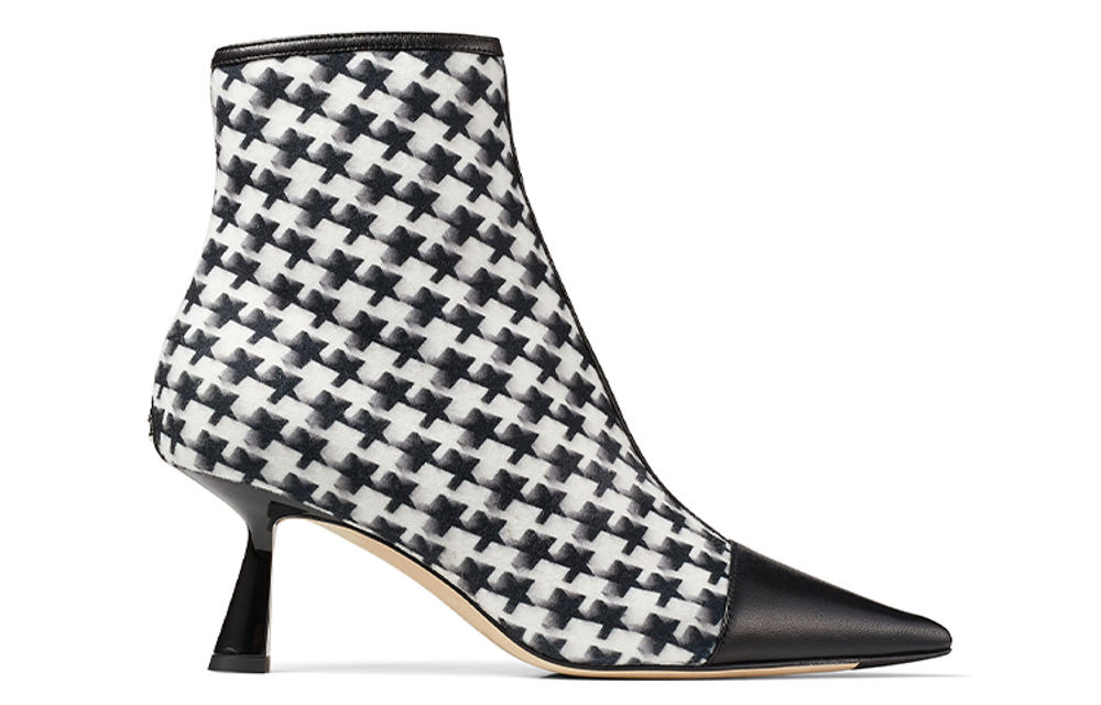Jimmy Choo Ankle Boots 6.5cm Women"s Black White