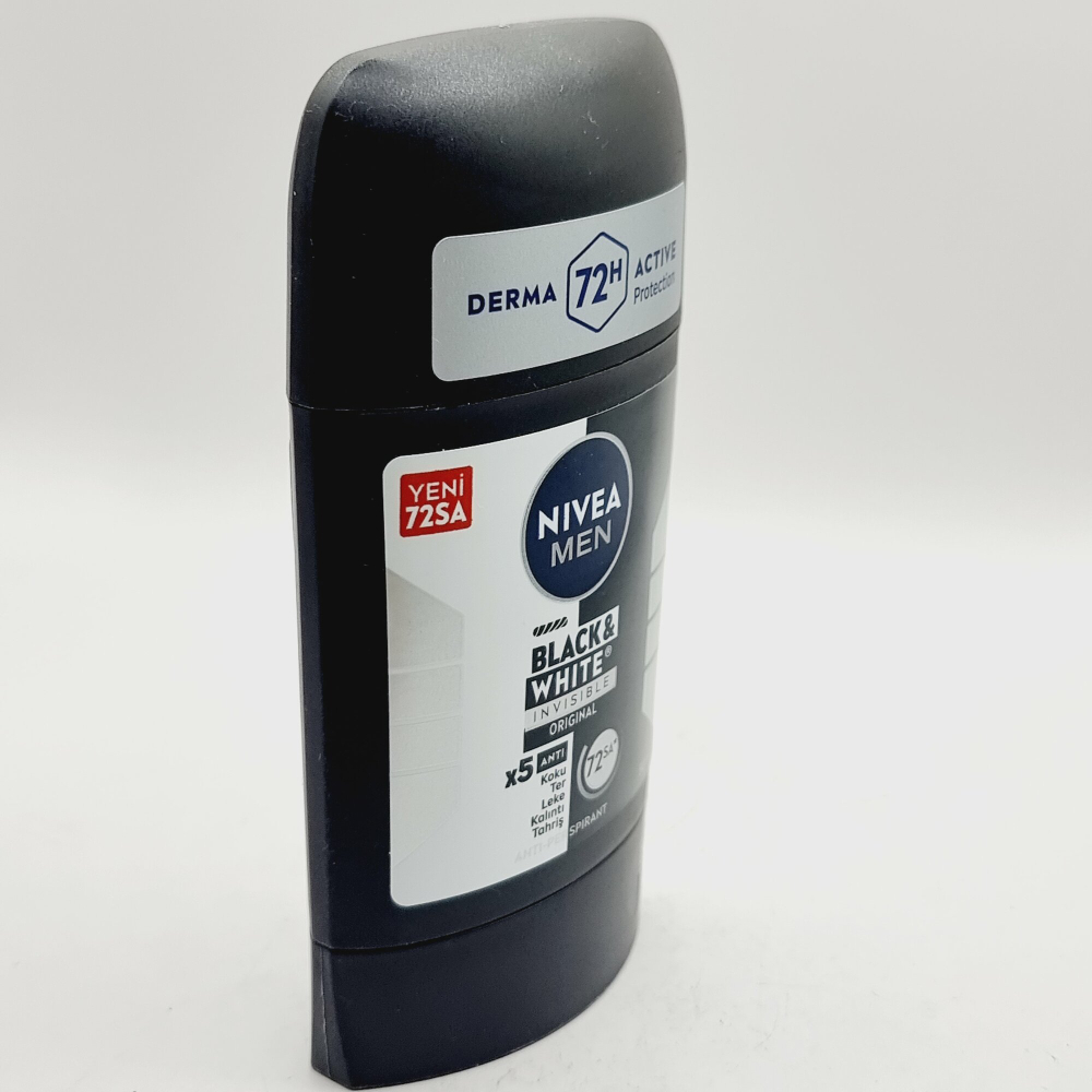 NIVEA MEN Black&White 72 Н  Invisible Original Мужской дезодорант стик 50 мл (Германия)