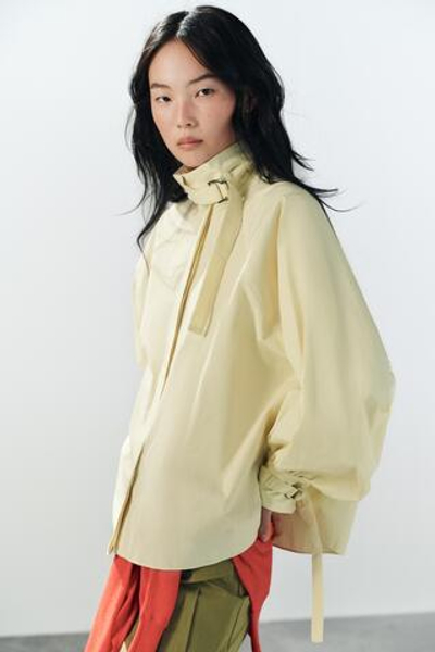 РУБАШКА ИЗ ПОПЛИНА С ПРЯЖКАМИ — ZARA