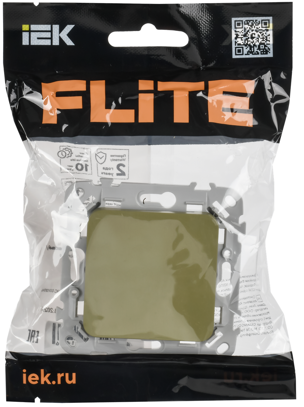 FLITE Заглушка с суппортом ЗГ-ФлО оливковый IEK