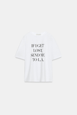 ФУТБОЛКА С КОРОТКИМИ РУКАВАМИ И НАДПИСЬЮ — ZARA