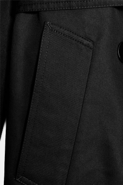 ZARA ТРЕНЧ WATER-REPELLENT С ПОЯСОМ — ZW COLLECTION, ЧЕРНЫЙ