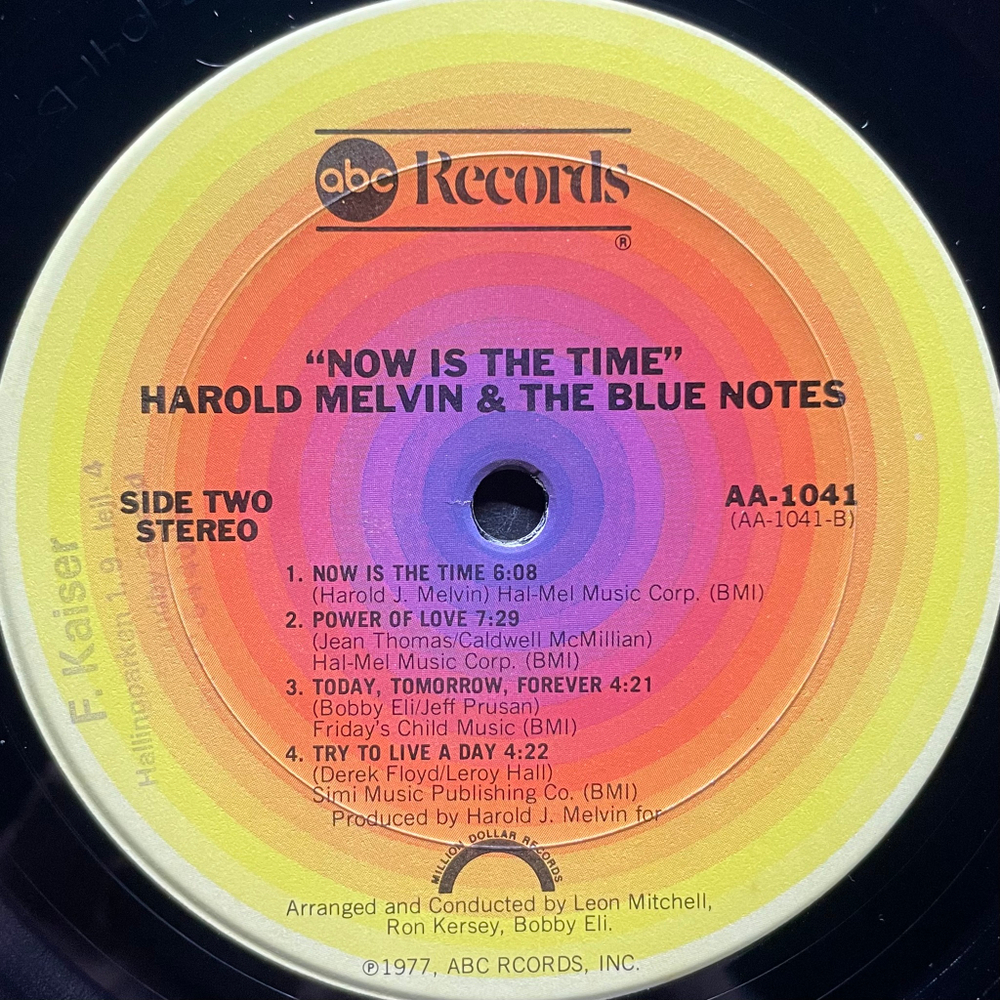 Harold Melvin & The Blue Notes ‎– Now Is The Time (США 1977г.)