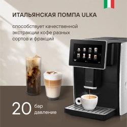 Кофемашина Rondell RDE-1108 1350Вт черный/серебристый