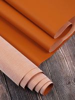 Экокожа 380 г/м², 140 см / 2 метра, 100% PVC, KN.10, оранжевый