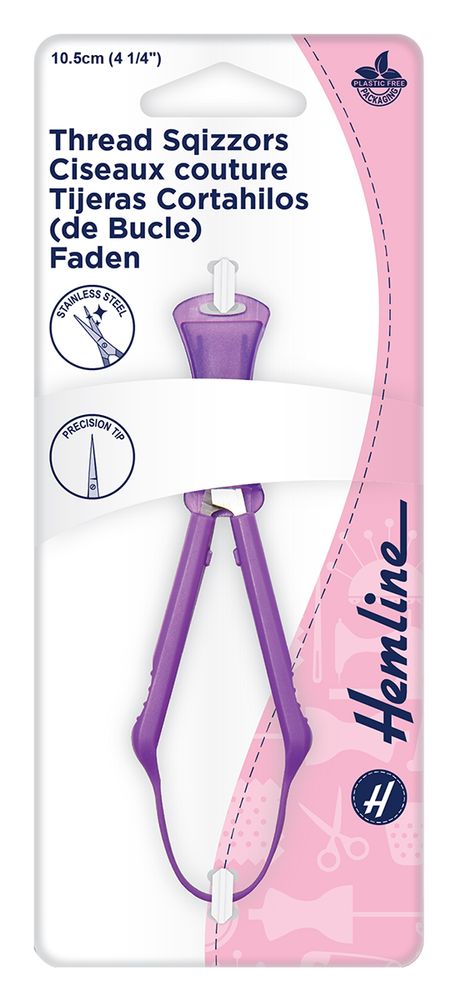 Ножницы снипперы для обрезки нитей 10.5 см, с защитным колпачком, Hemline
