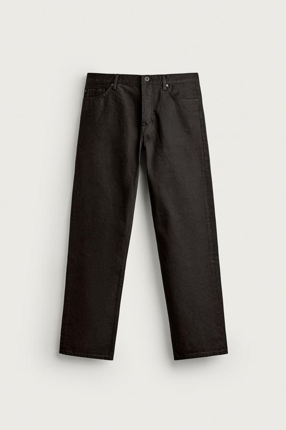 ZARA ДЖИНСЫ REGULAR FIT, ШОКОЛАДНО-КОРИЧНЕВЫЙ