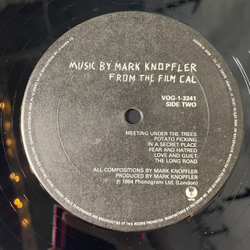 Винтажная виниловая пластинка LP Mark Knopfler Music By Mark Knopfler From The Film Cal (Canada 1984)