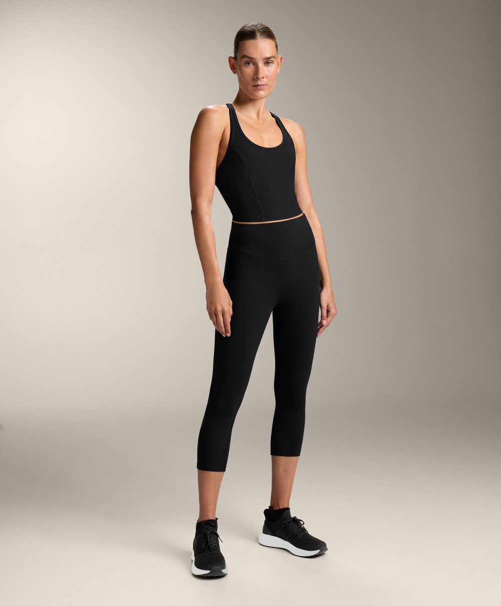 OYSHO Леггинсы-капри Evermove с высокой посадкой 50 см, черный