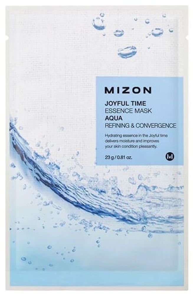 Mizon Joyful Time Essence Mask Aqua тканевая маска с морской водой 23 мл