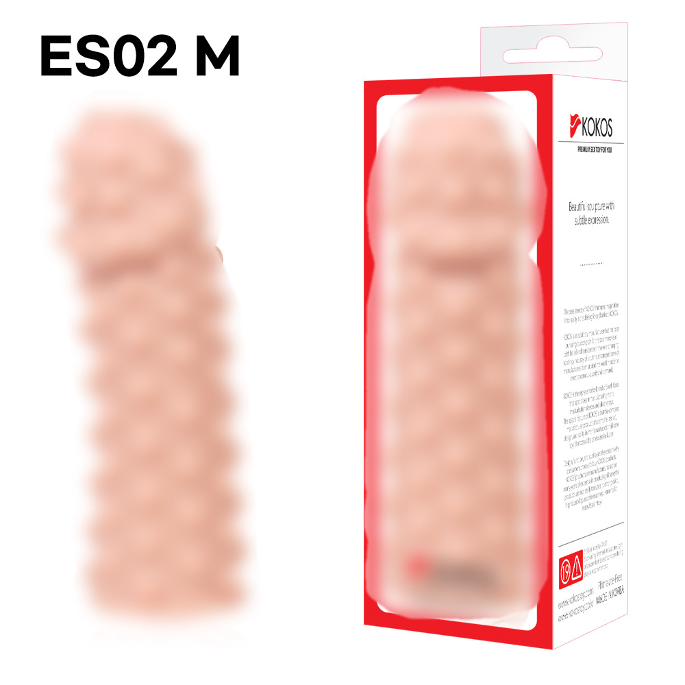 Насадка Extreme Sleeve ES.002 с бугорками телесная TPR KOKOS ES-002-M