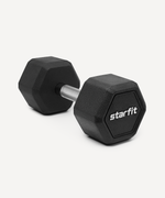 Гантель гексагональная STARFIT DB-301PRO 16 кг, обрезиненная, черный