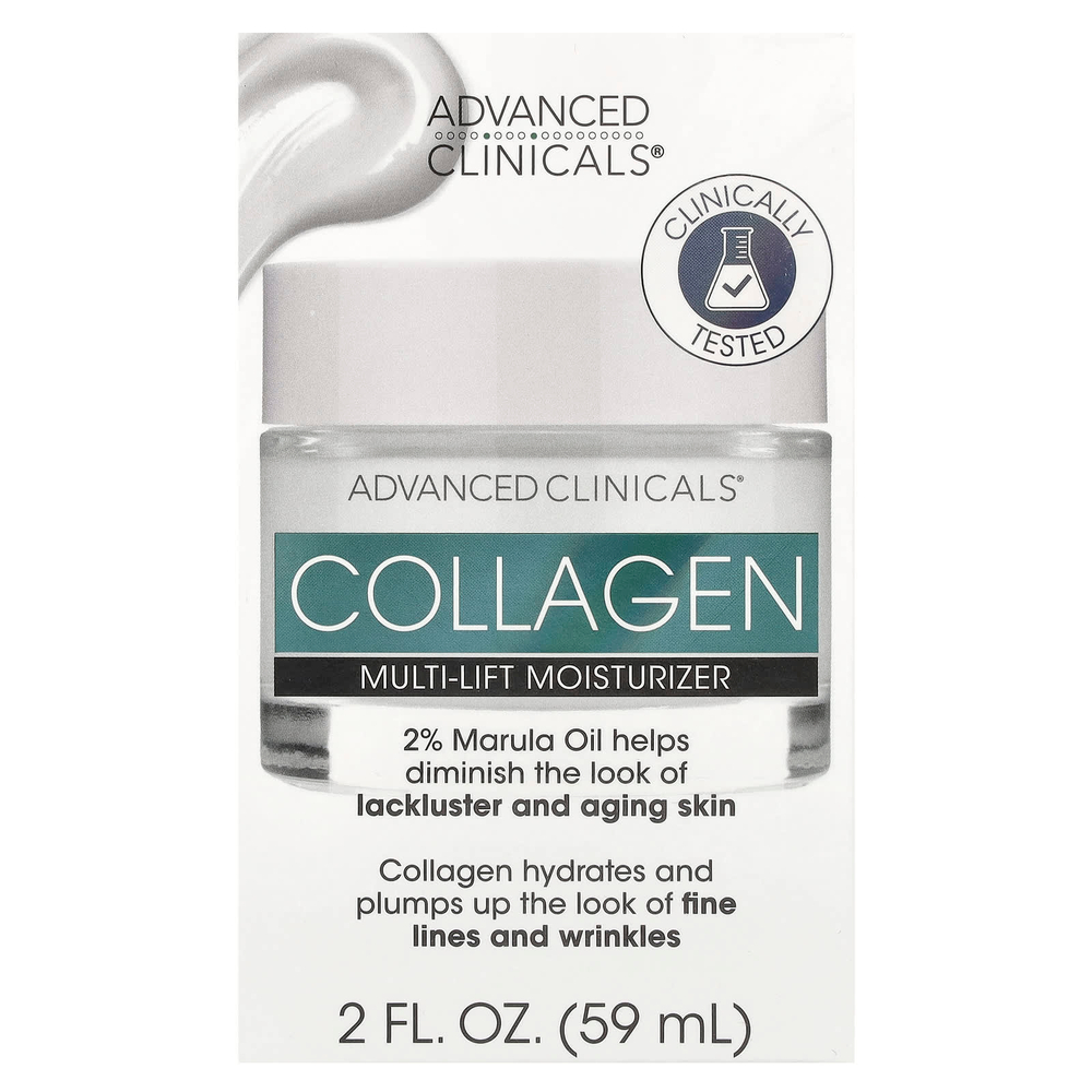 Advanced Clinicals, Collagen, увлажняющее средство Multi-Lift, 59 мл (2 жидк. унц.)