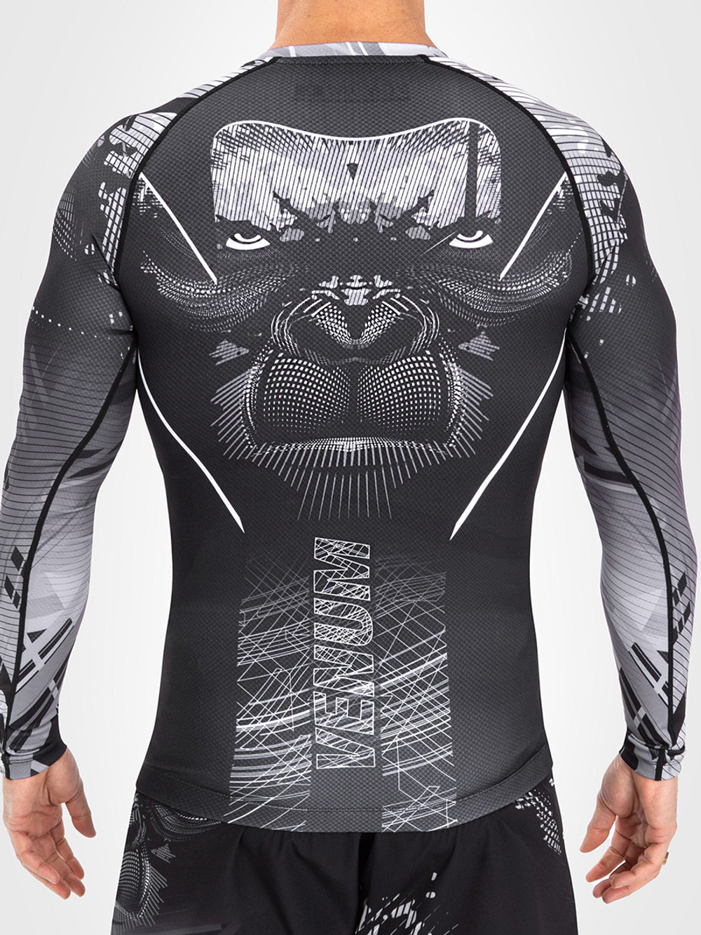Рашгард Venum Gorilla Jungle Black/White L/S