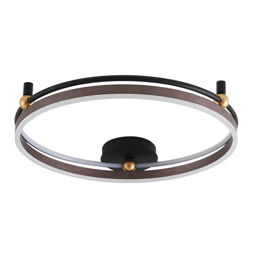 Потолочный светодиодный светильник Crystal Lux FERNANDO PL72W LED COFFEE/BLACK