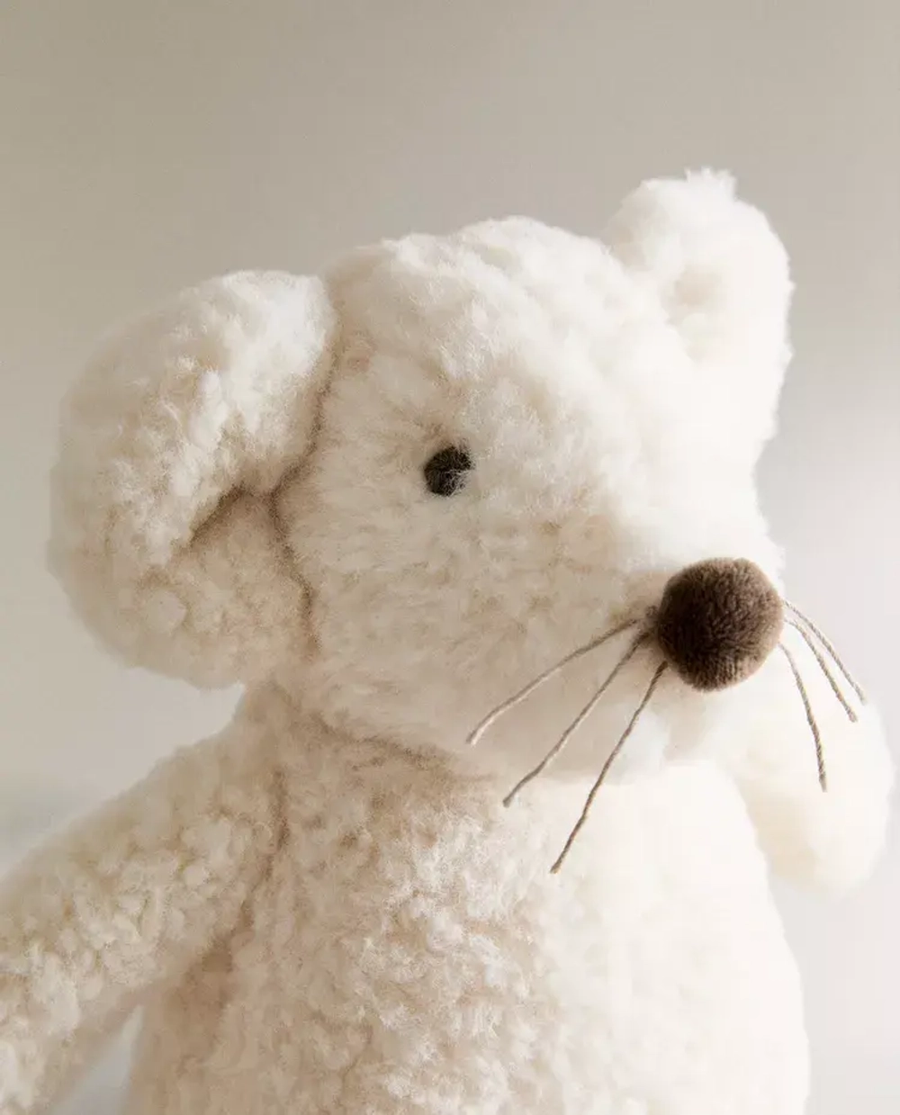 ZARA HOME МЯГКАЯ ИГРУШКА МЫШКА, ЭКРЮ