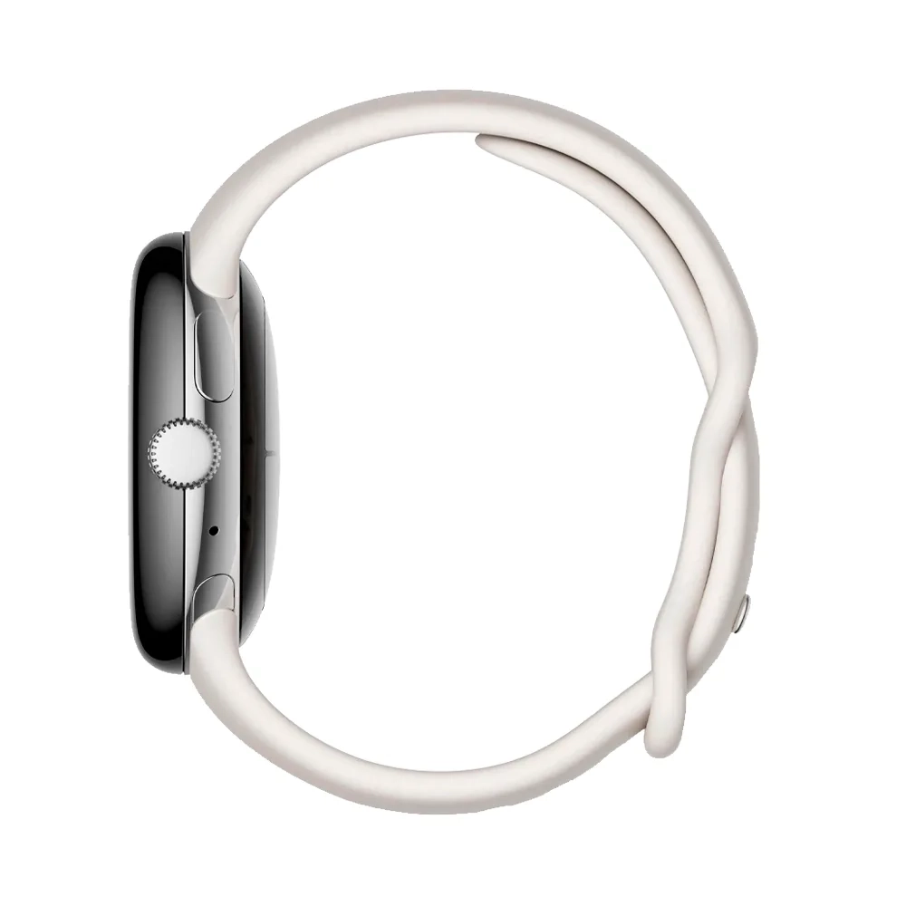 Умные часы Google Pixel Watch Wi-Fi + LTE 41mm, Silver/Chalk (Полированный серебристый корпус, ремешок цвета мел)