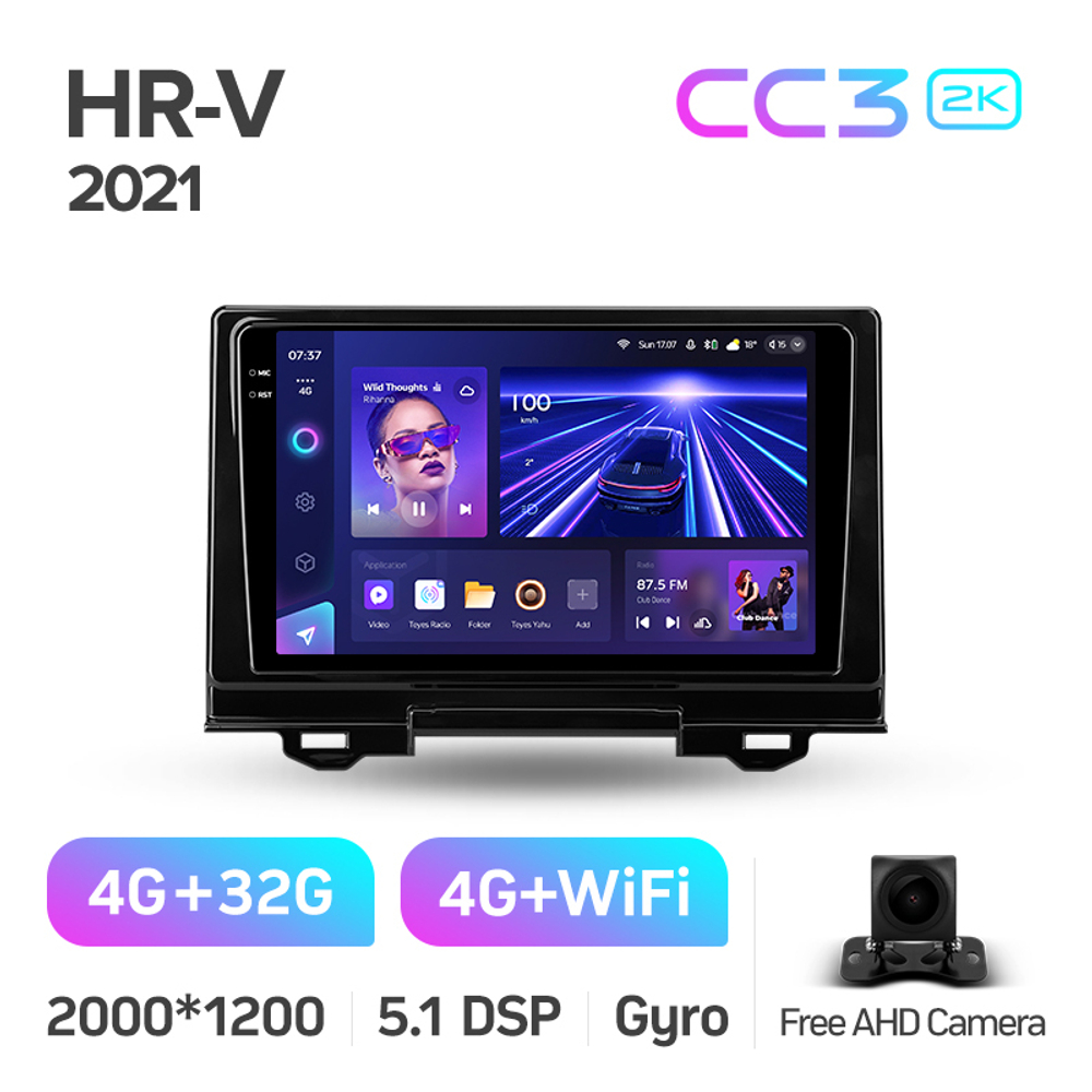 Teyes CC3 2K 9"для Honda Vezel, H-RV 2021+