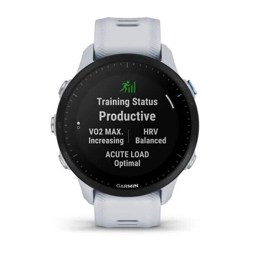 Умные часы Garmin Forerunner 955 с белым ремешком