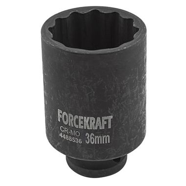 Головка ударная глубокая 36мм 12гр.,1/2'' FORCEKRAFT FK-4488536
