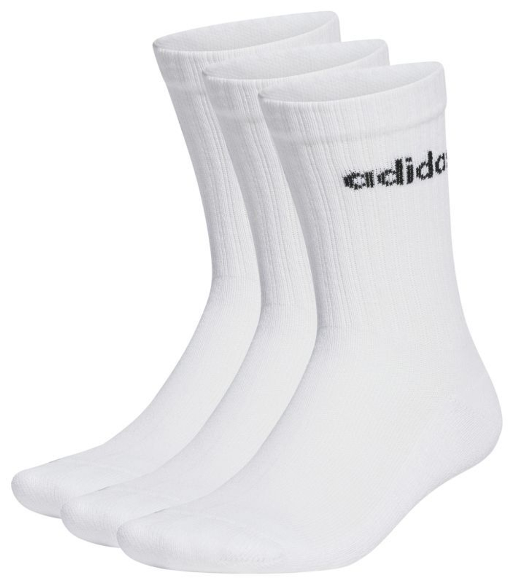 Теннисные носки Adidas Linear Crew Cushioned 3P - белый