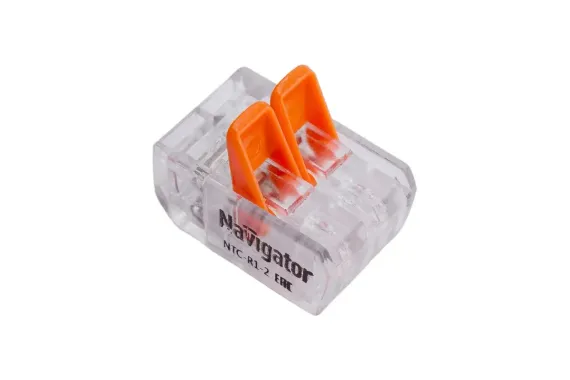 Клемма Navigator NTC-R1 2*2,5 оранжевые рычаги 30412