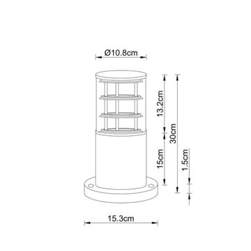 Уличный ландшафтный светильник 1*Е27 A5315FN-1BK чёрный Tokyo Arte Lamp