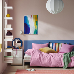 IKEA PILTANDVINGE  (ИКЕА ПИЛТАНДВИНГЕ)  -  Пододеяльник и 2 наволочки - розовый 200x200/50x60 см